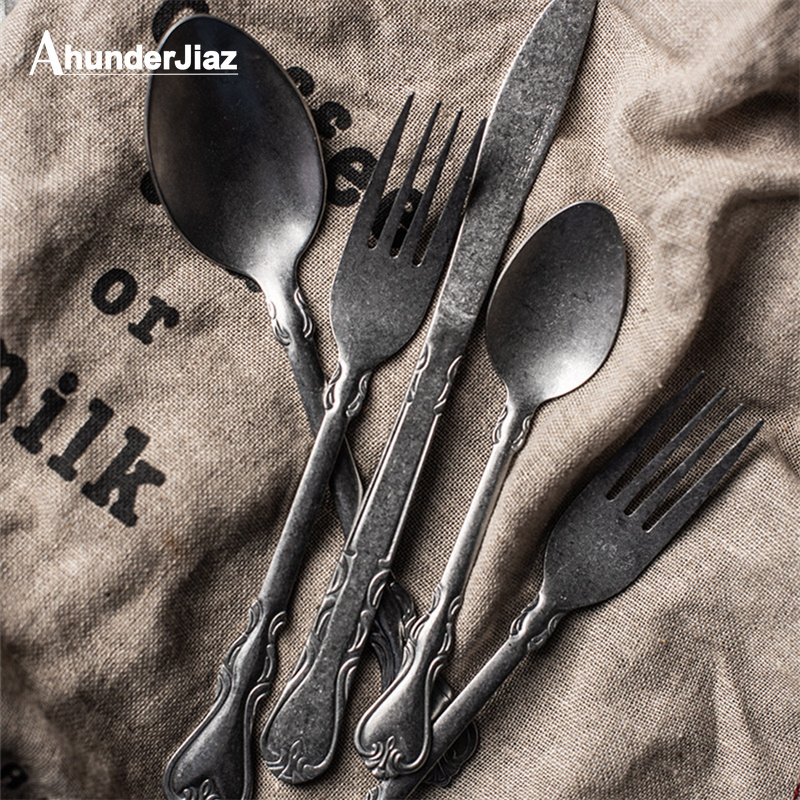 Commercial Kitchen Set - Винтажная ложка, нож и вилка ручной