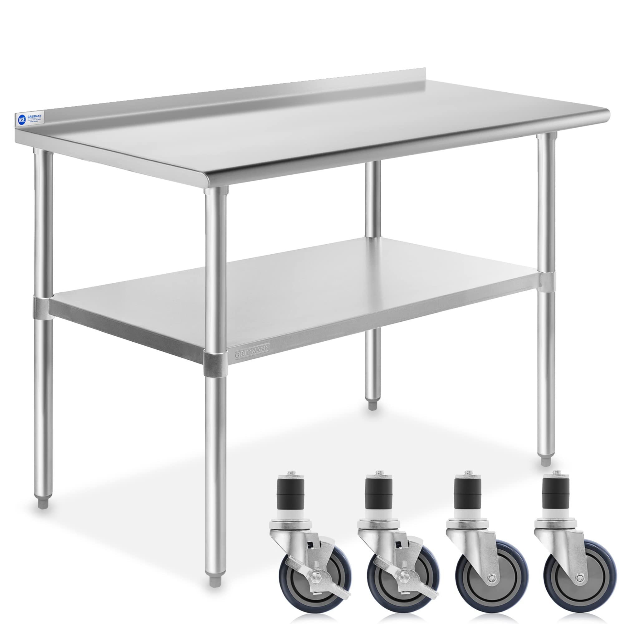 Commercial Kitchen Backsplash - Стол из нержавеющей стали 48 дюймов.