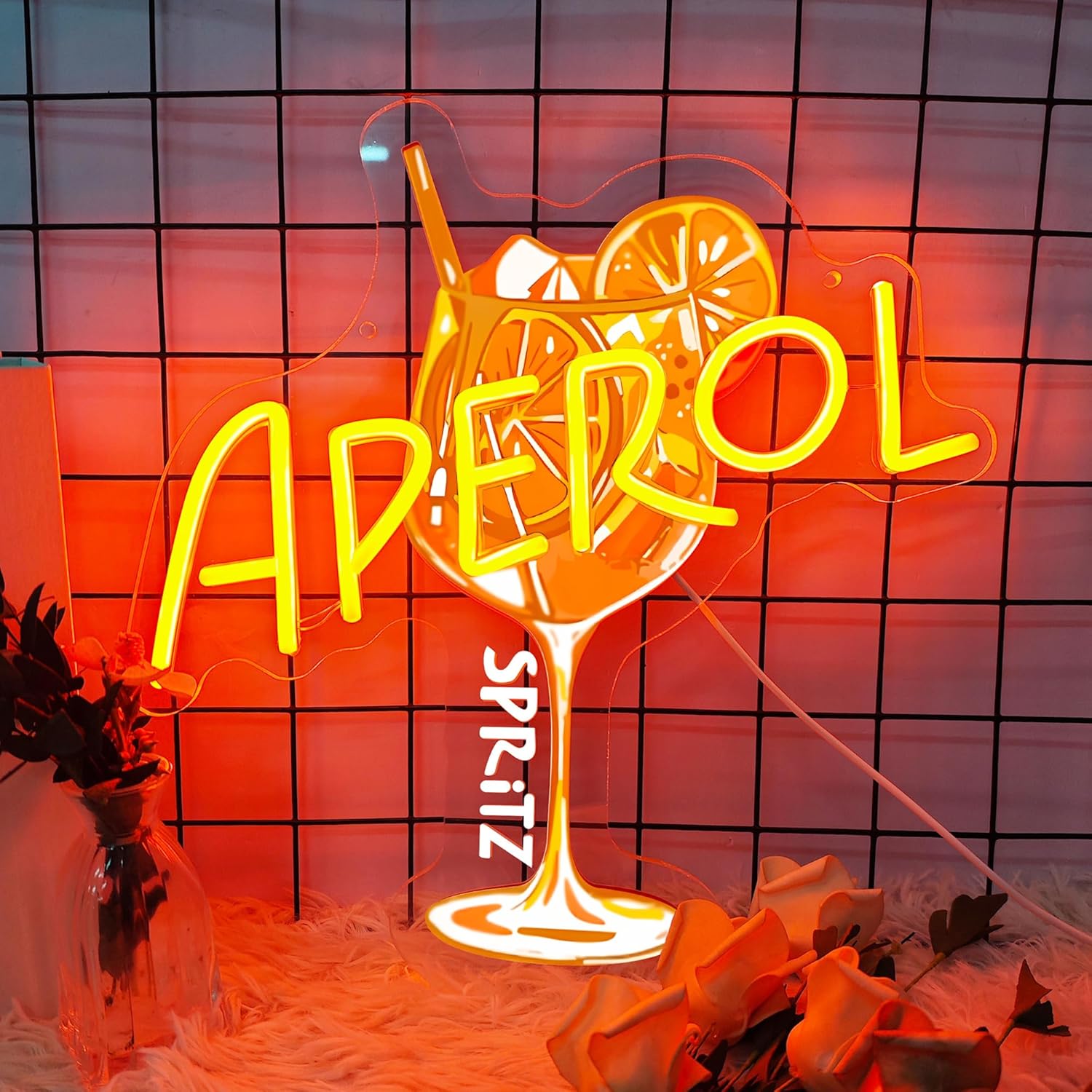 Commercial Kitchen Light - Aperol Spritz Неоновая вывеска Светодиодный неоновый