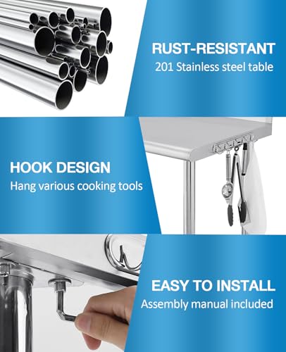 Стол для подготовки продуктов  – обзор и цена Commercial Kitchen Backsplash