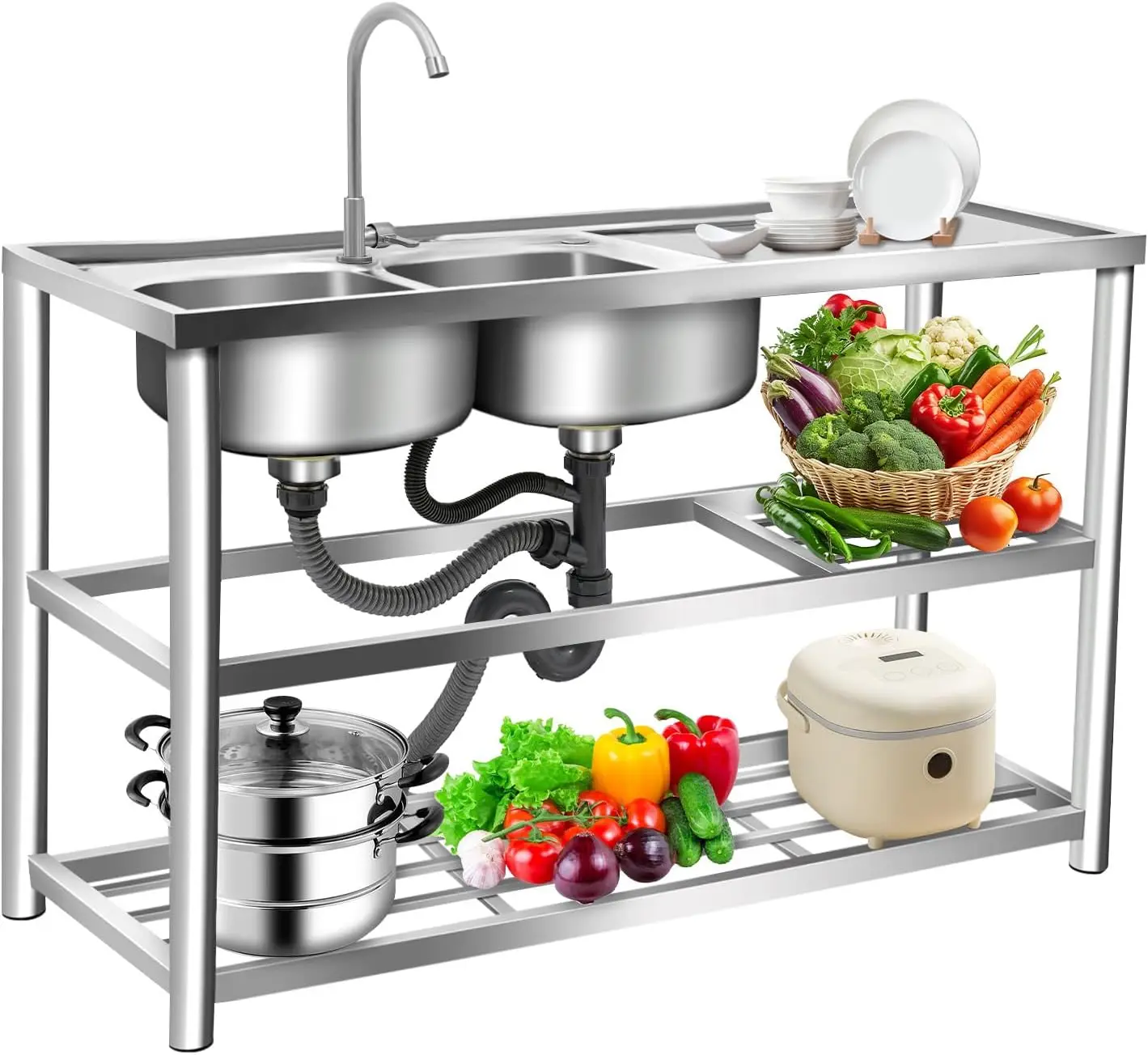 Трехъярусная отдельностоящая м – обзор и цена Commercial Kitchen Set