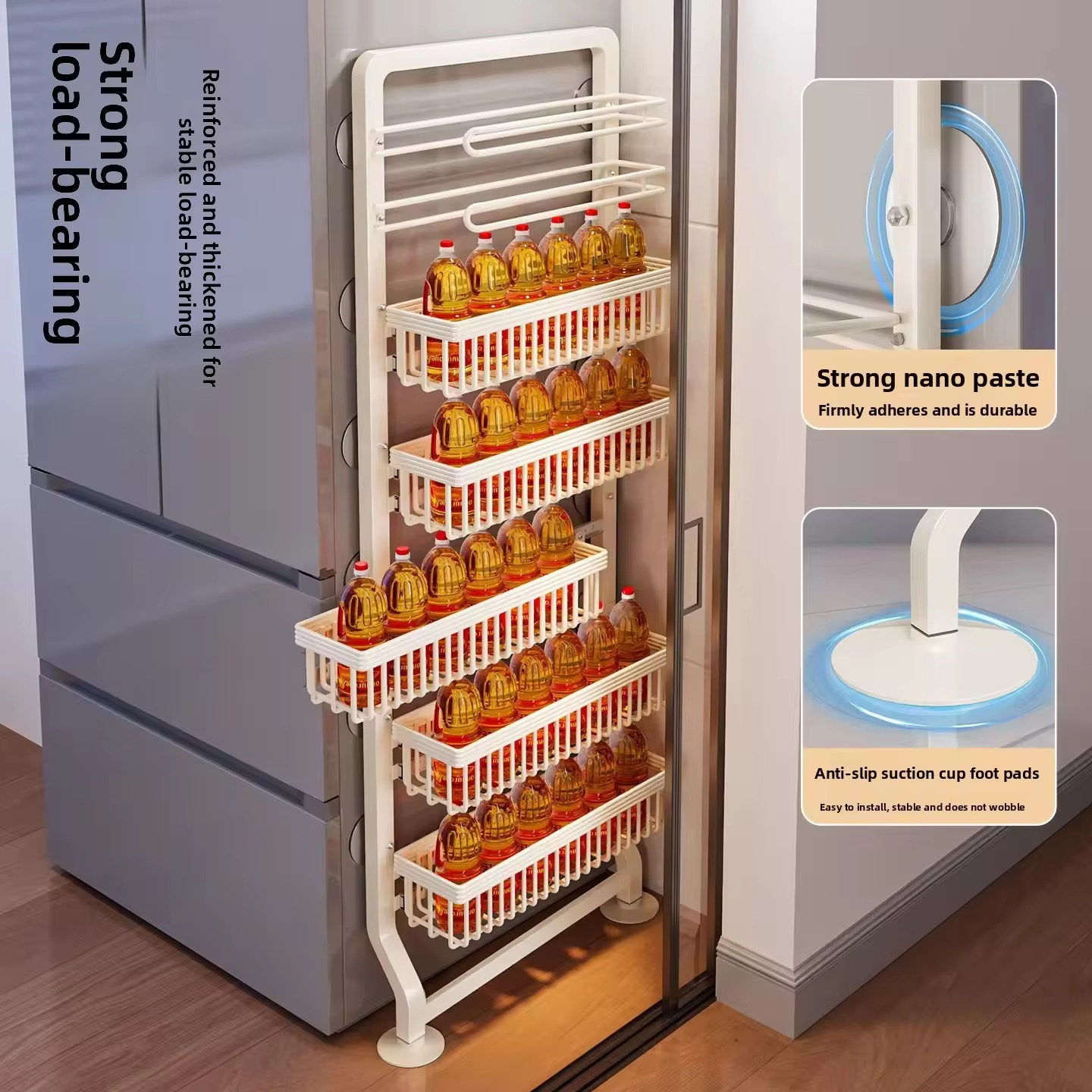 Узкая выдвижная полка-органайз – обзор и цена Commercial Kitchen Wall Shelves