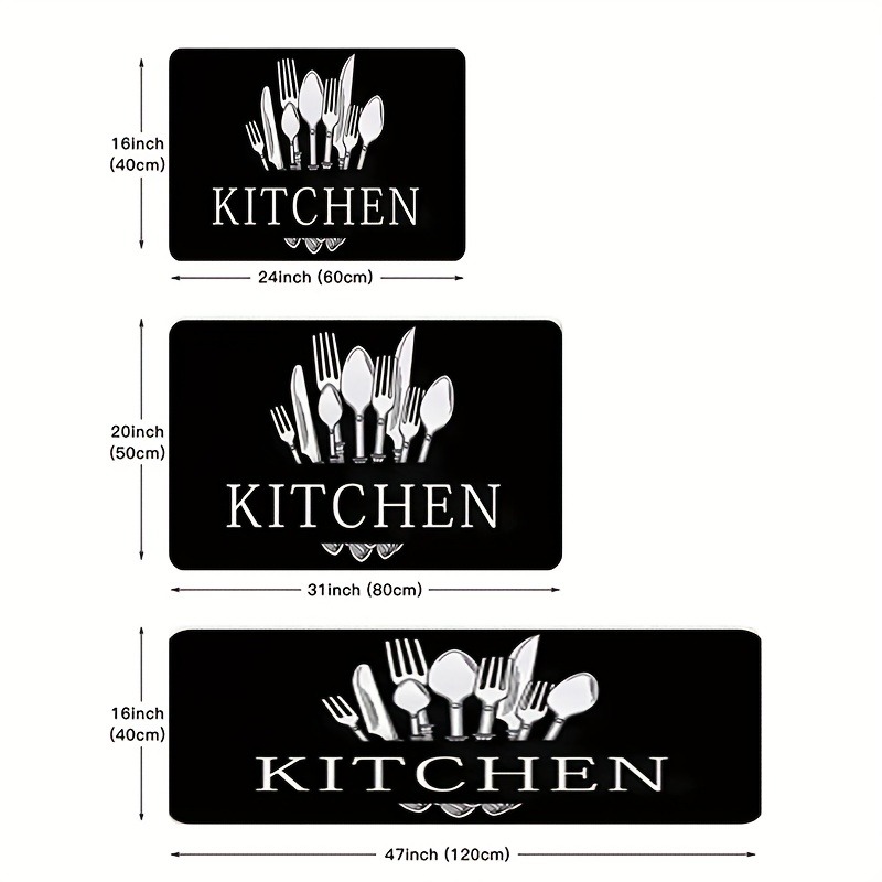 1 шт. черный коврик для кухни, – обзор и цена Kitchen Flooring Commercial