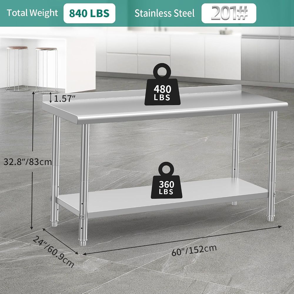 Стол из нержавеющей стали 60 x – обзор и цена Commercial Kitchen Backsplash