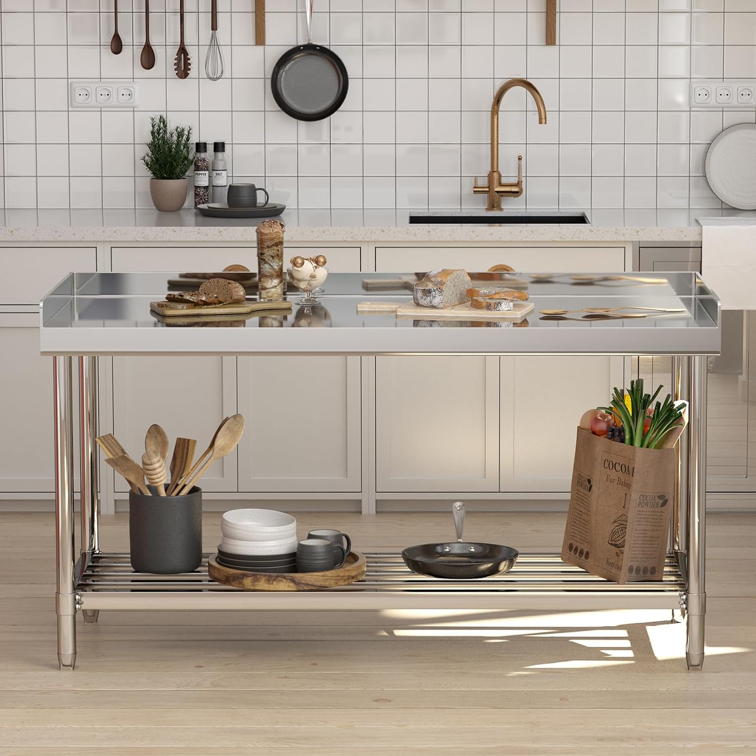 Рабочий стол из нержавеющей ст – обзор и цена Commercial Kitchen Backsplash